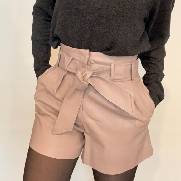 Zara faux leather paperbag shorts - Size XS - Picture 2 of 8